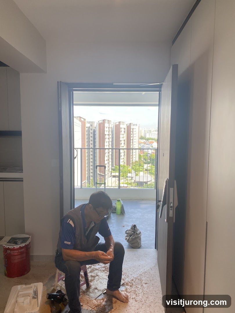 Man sitting by an open doorway