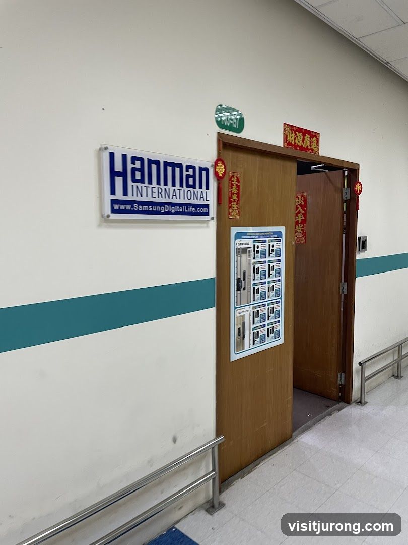 Hanman International Sign and Doorway