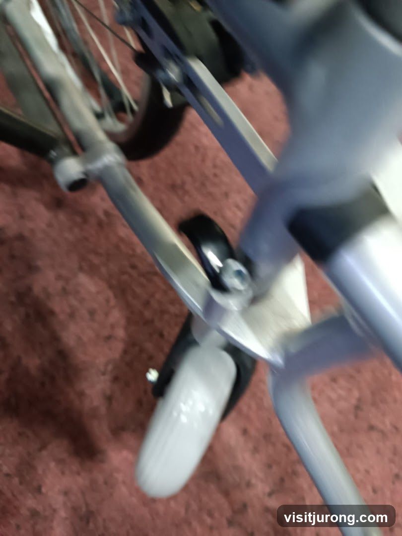 Bicycle Wheel and Frame Detail