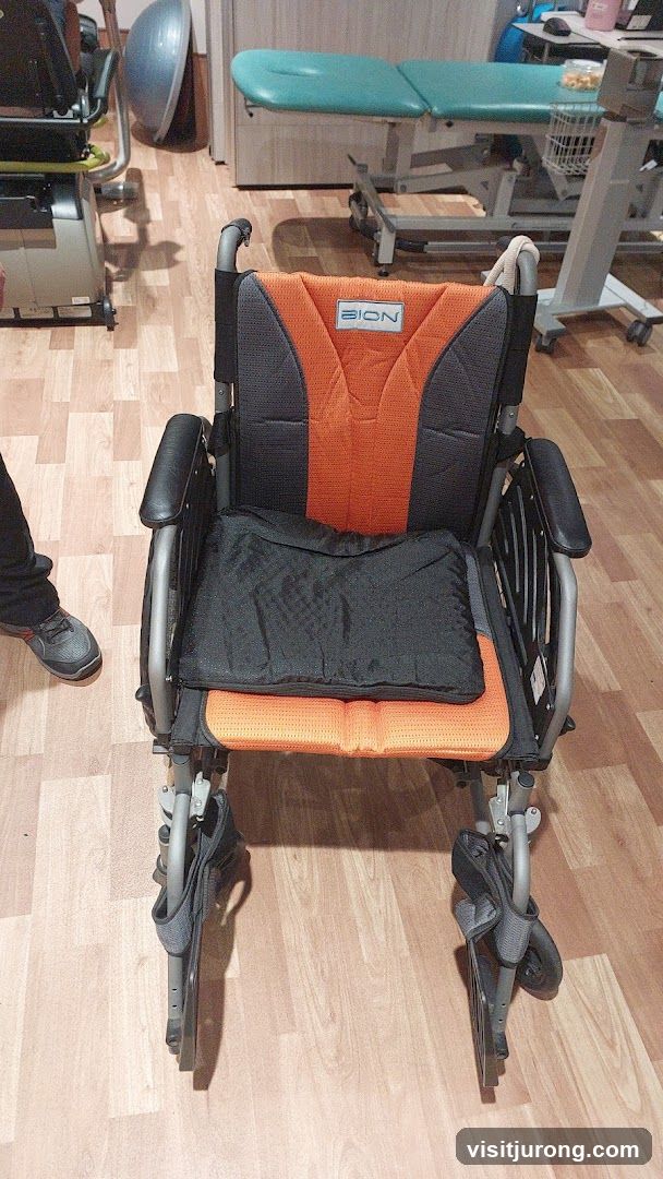 Wheelchair in a medical setting