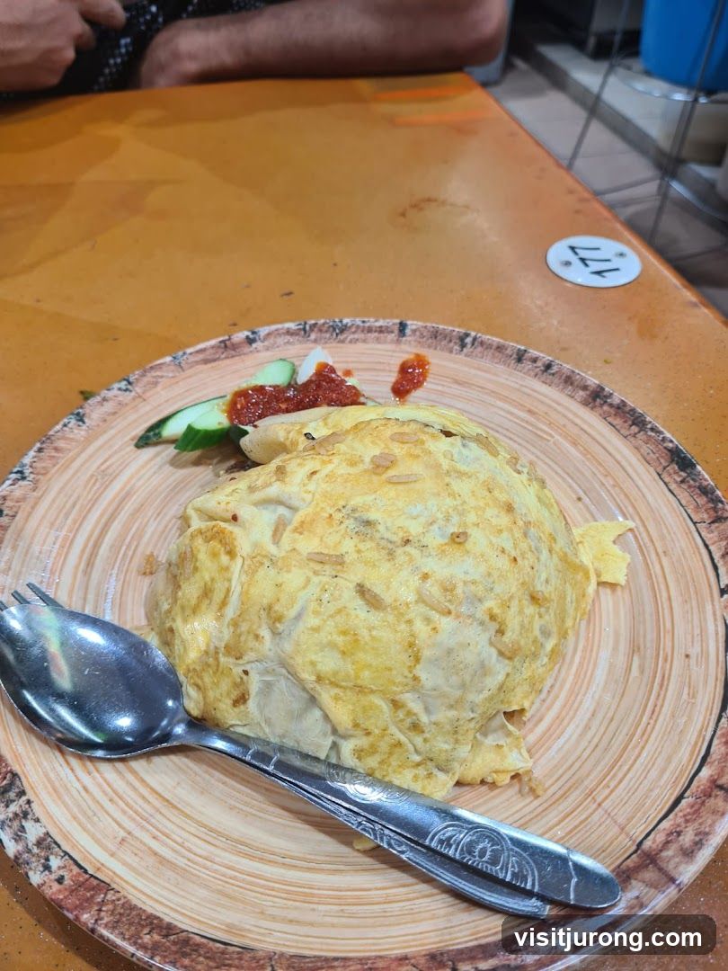 Omelet Rice with Chili Sauce