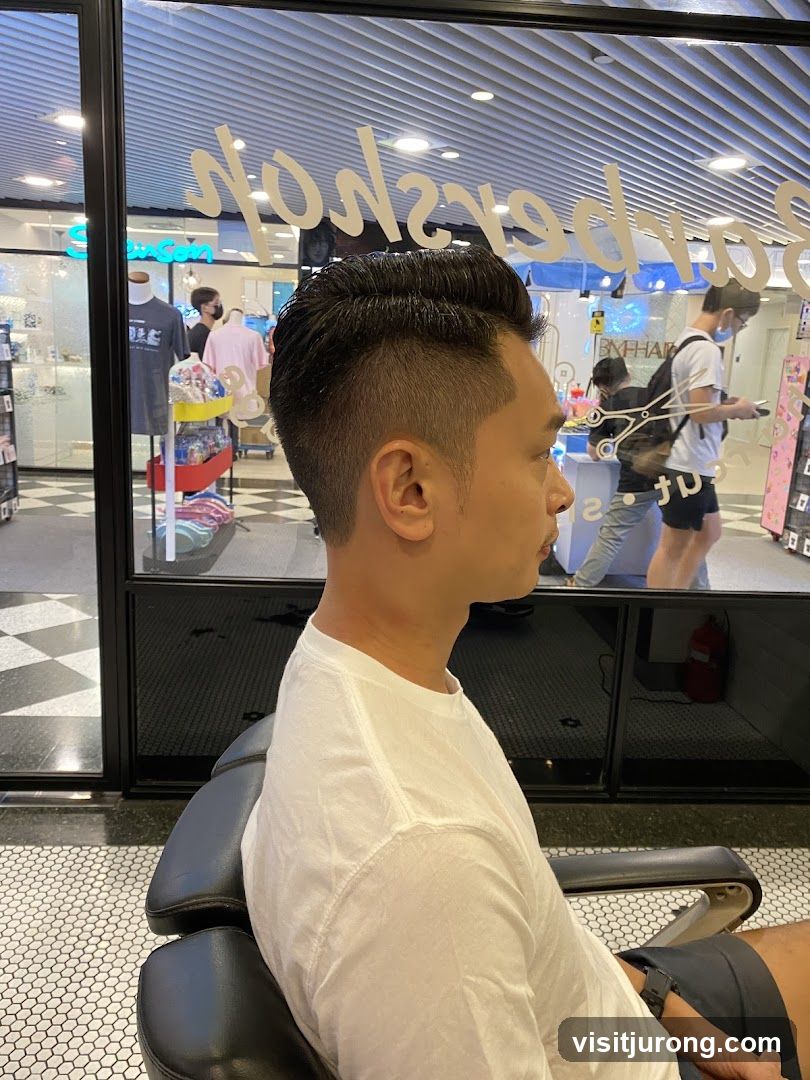 Man in Barber Chair