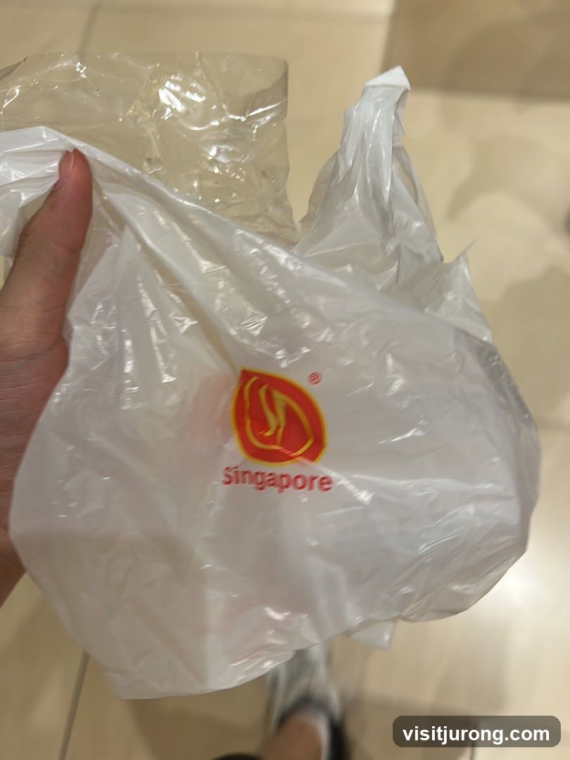 Plastic Bag with Singapore Logo