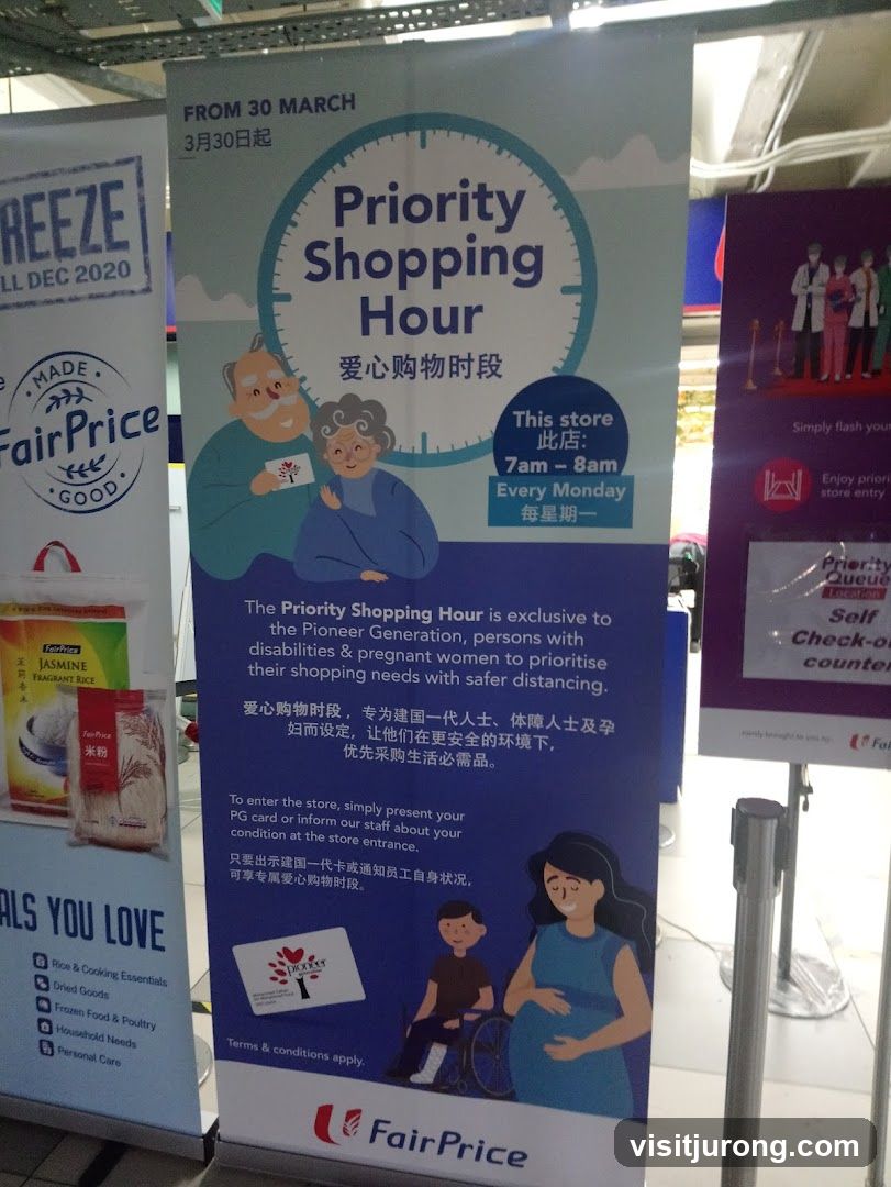 FairPrice Priority Shopping Hour Banner