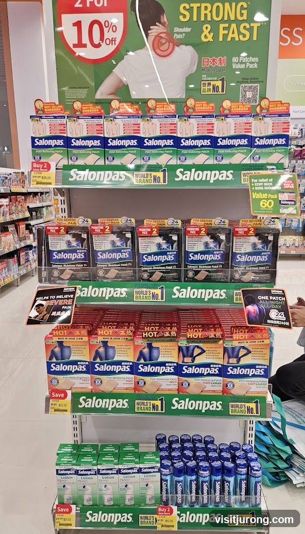 Salonpas Pain Relief Products Display