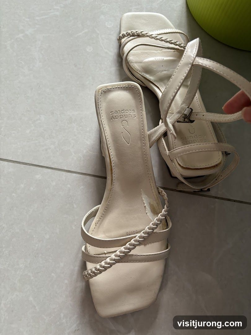 Cream Strappy Sandals