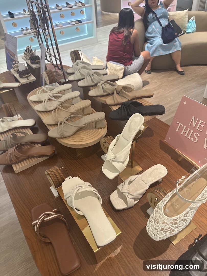 Women's Sandals Display