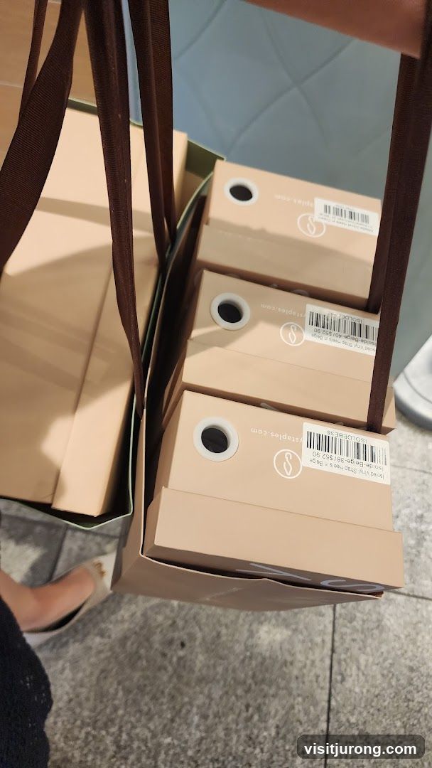 Shopping Bags with Shoe Boxes