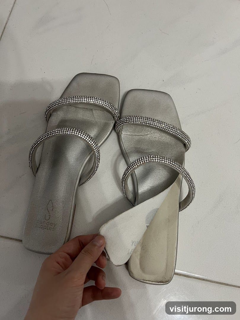Silver Embellished Sandals