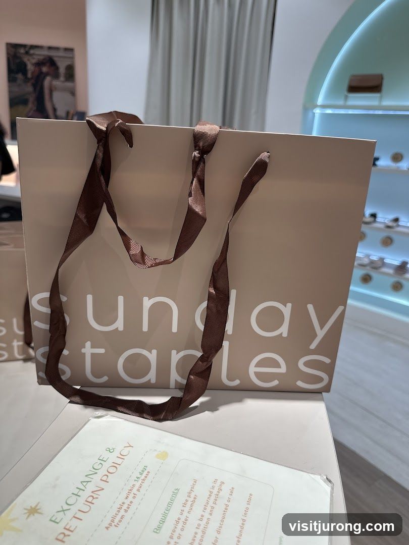 Shopping Bag with Exchange Policy