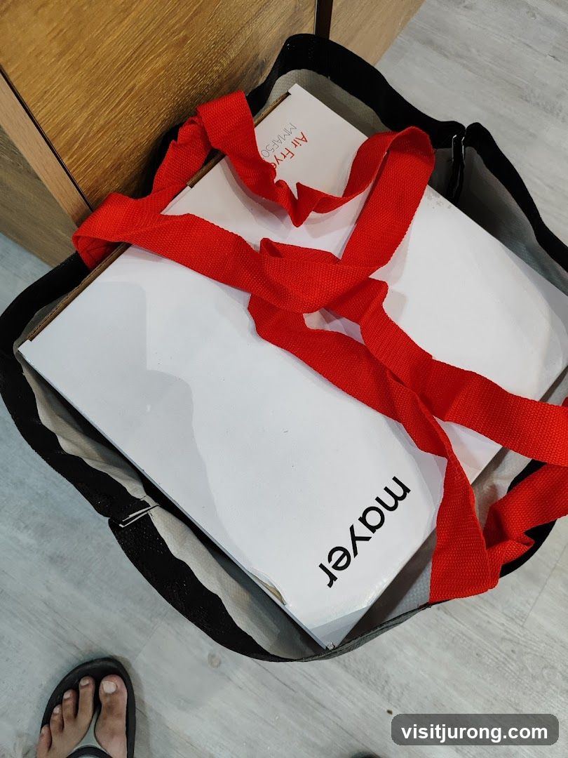 Air Fryer Box in Tote Bag