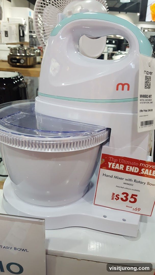 Hand Mixer with Rotary Bowl