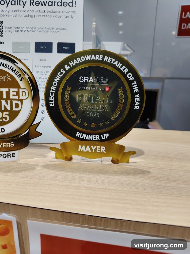 Retail Awards 2025 Runner Up Trophy