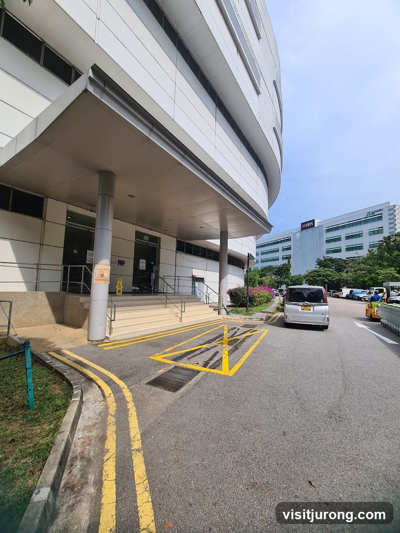 Modern Office Building Entrance