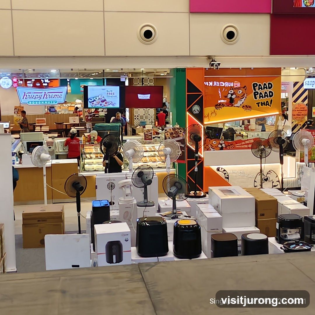 Storefront with Appliances and Food
