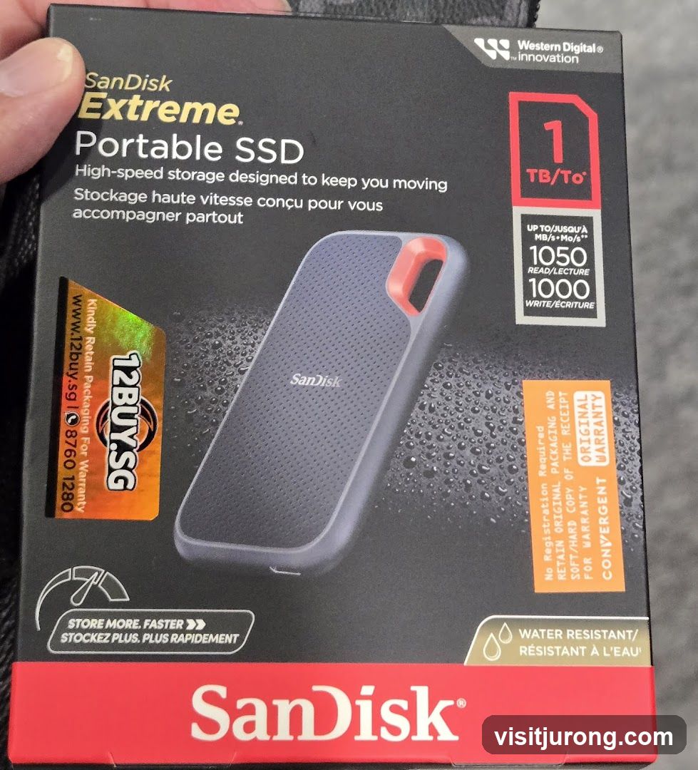 SanDisk Extreme Portable SSD Box