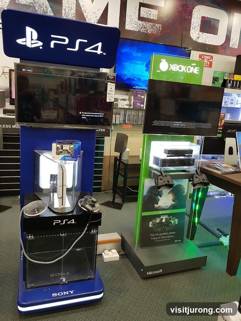 PlayStation and Xbox Gaming Displays