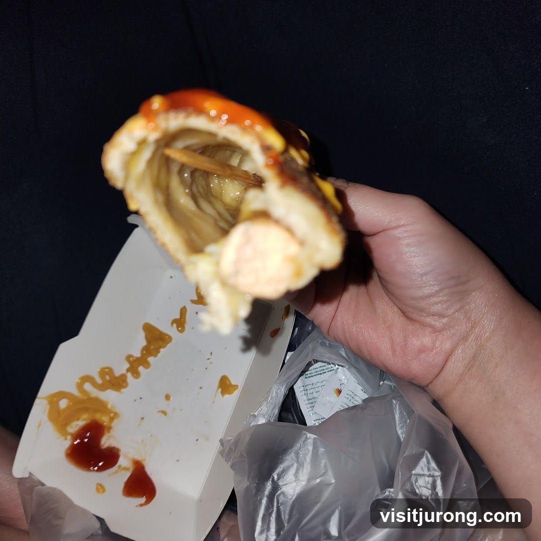Corn Dog with Condiments