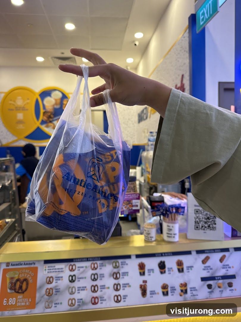 Auntie Anne's Bag and Menu