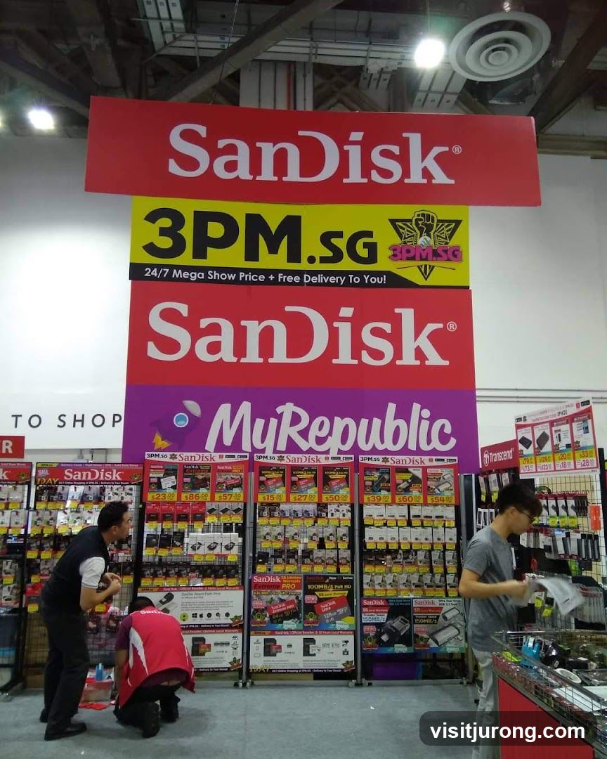 SanDisk and MyRepublic Product Display