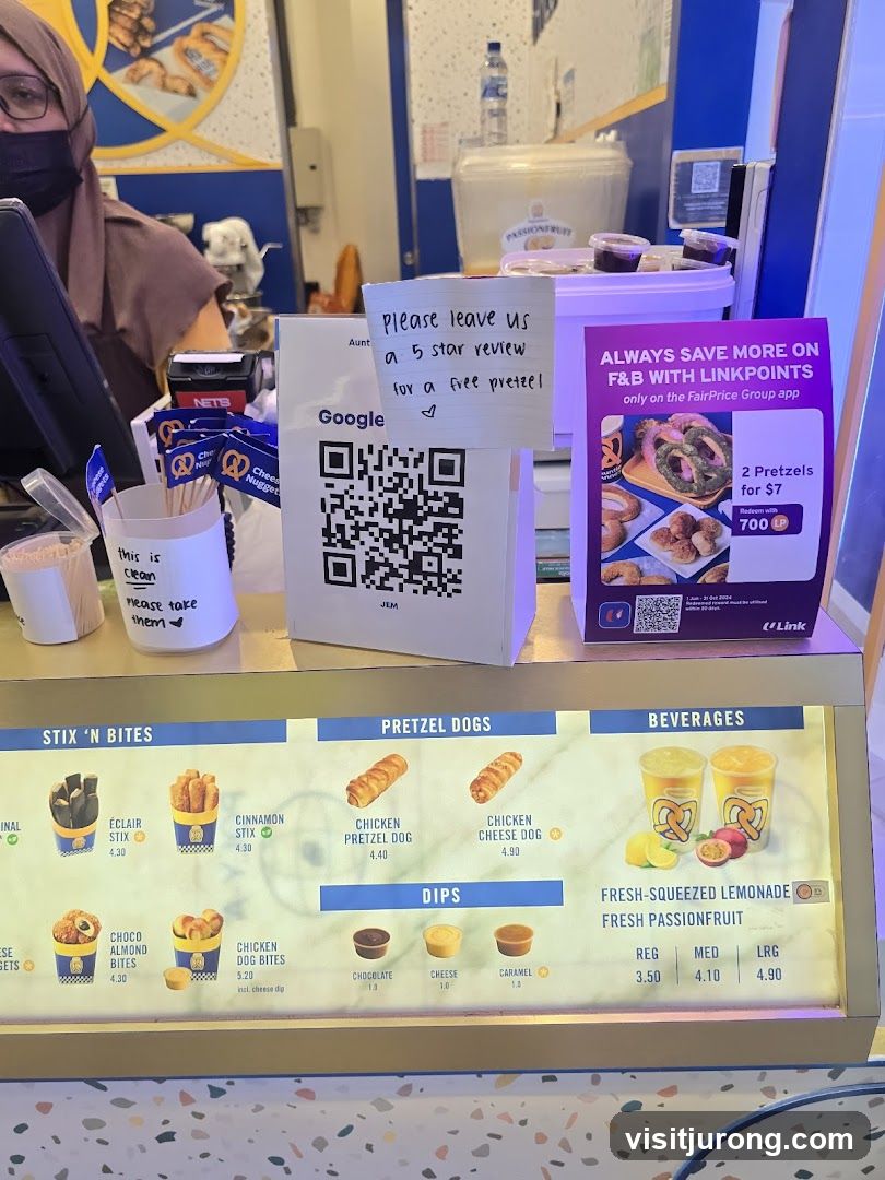 Pretzel Shop Counter