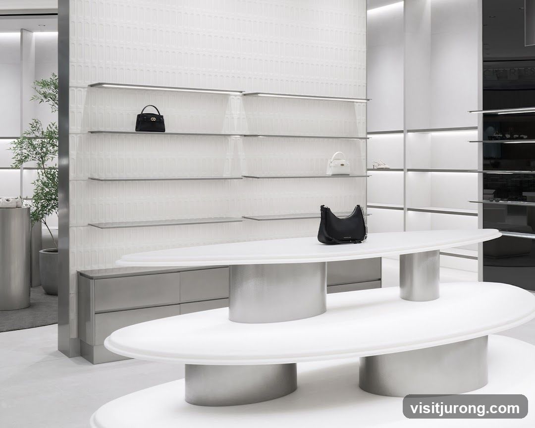 Modern Luxury Handbag Display