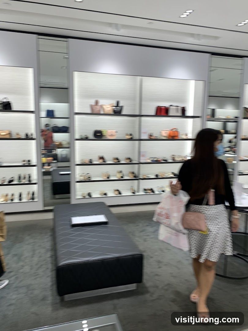Store Interior with Handbags and Shoes