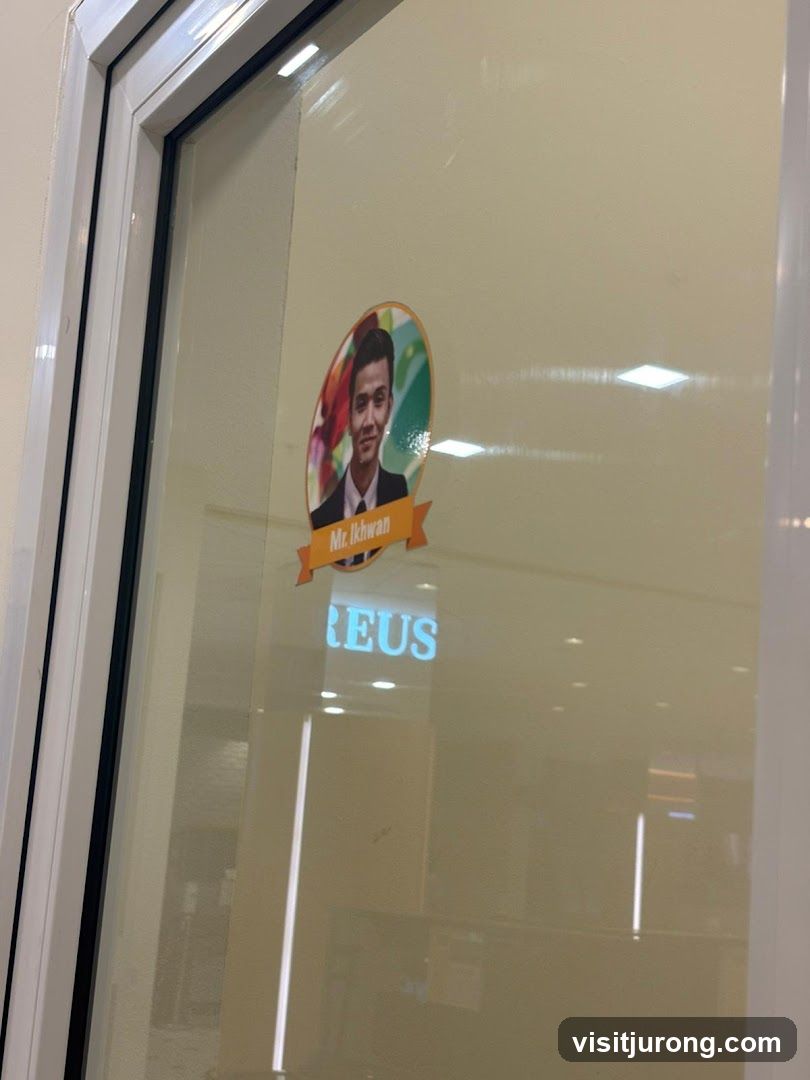 Sticker on Glass Door