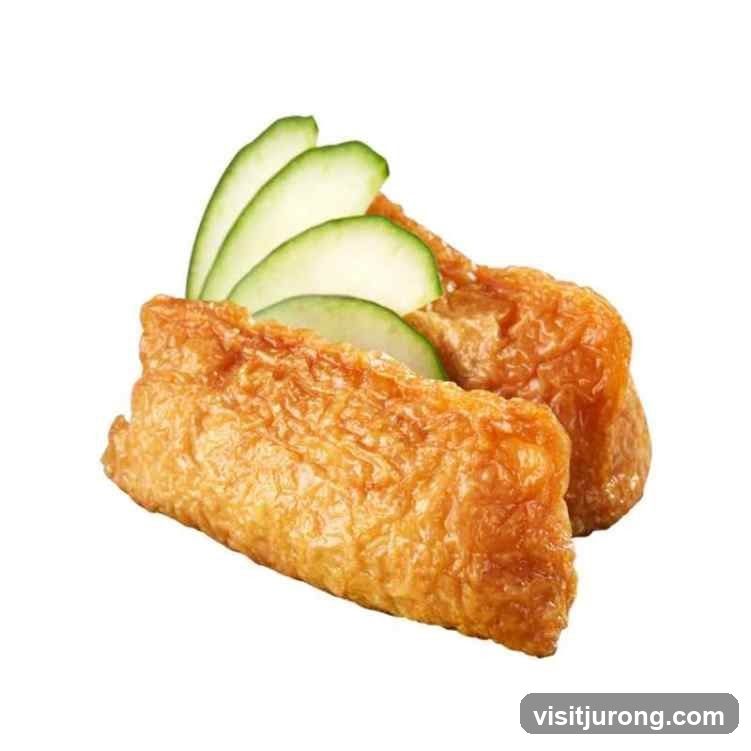 Fried Tofu Pockets with Cucumber Slices