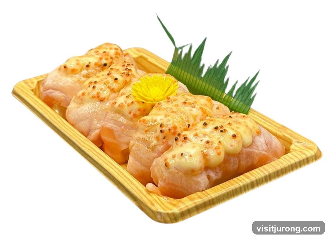Salmon Nigiri with Sauce