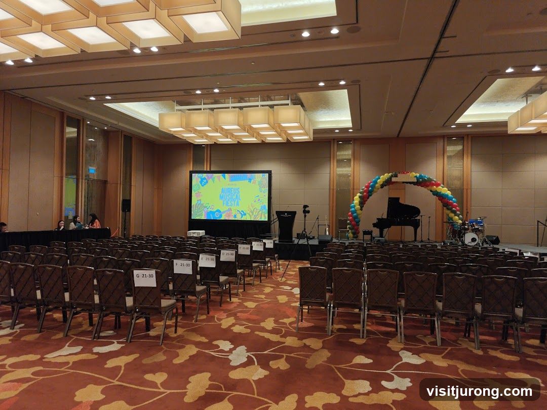 Event Setup with Stage and Seating