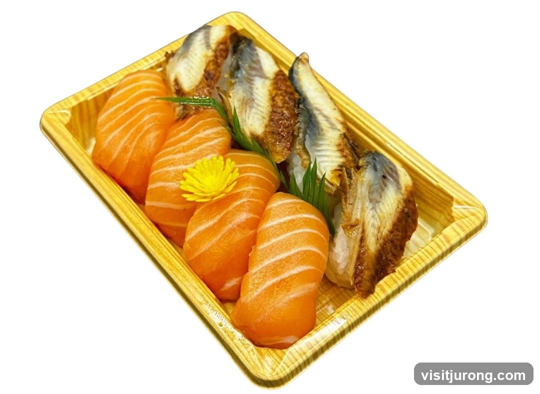 Salmon and Eel Sushi Platter