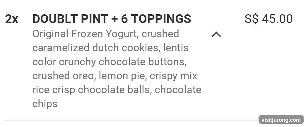 DOUBLT PINT + 6 TOPPINGS