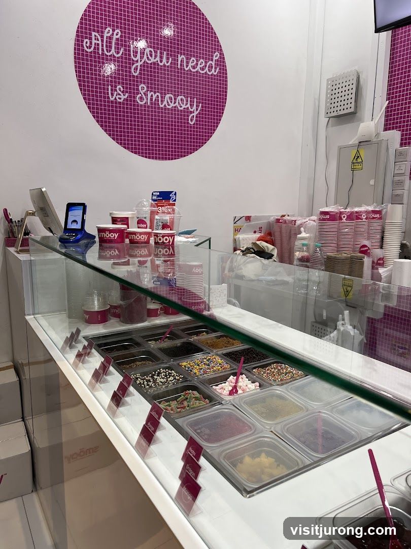 Frozen Yogurt Toppings Bar