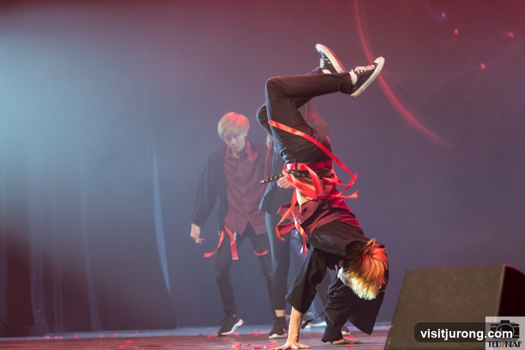Dancers performing on stage