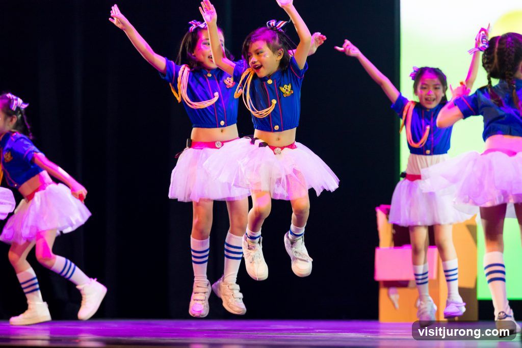 Children Performing in Matching Outfits