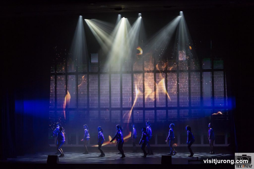 Stage Performance with Projected Scenery