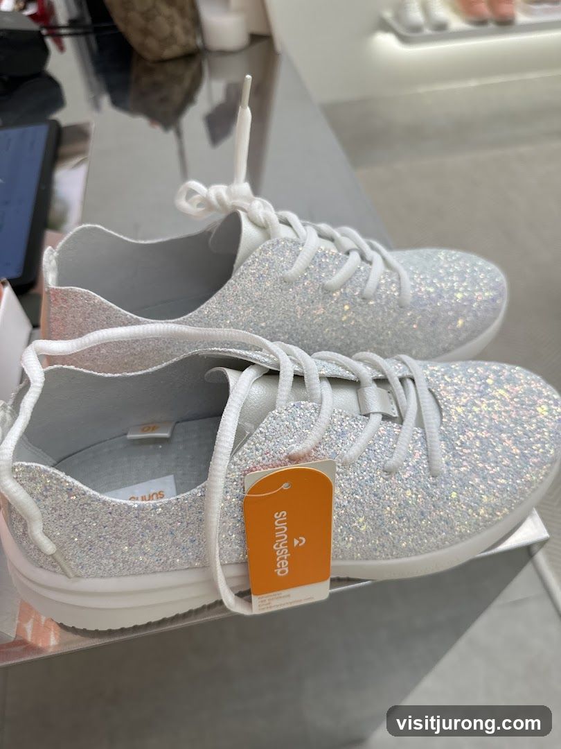 Sparkly White Sneakers