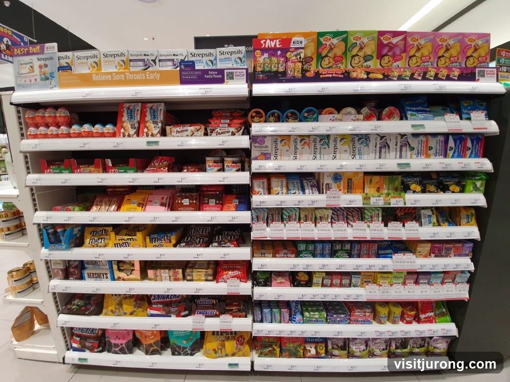 Confectionery and Health Products Aisle