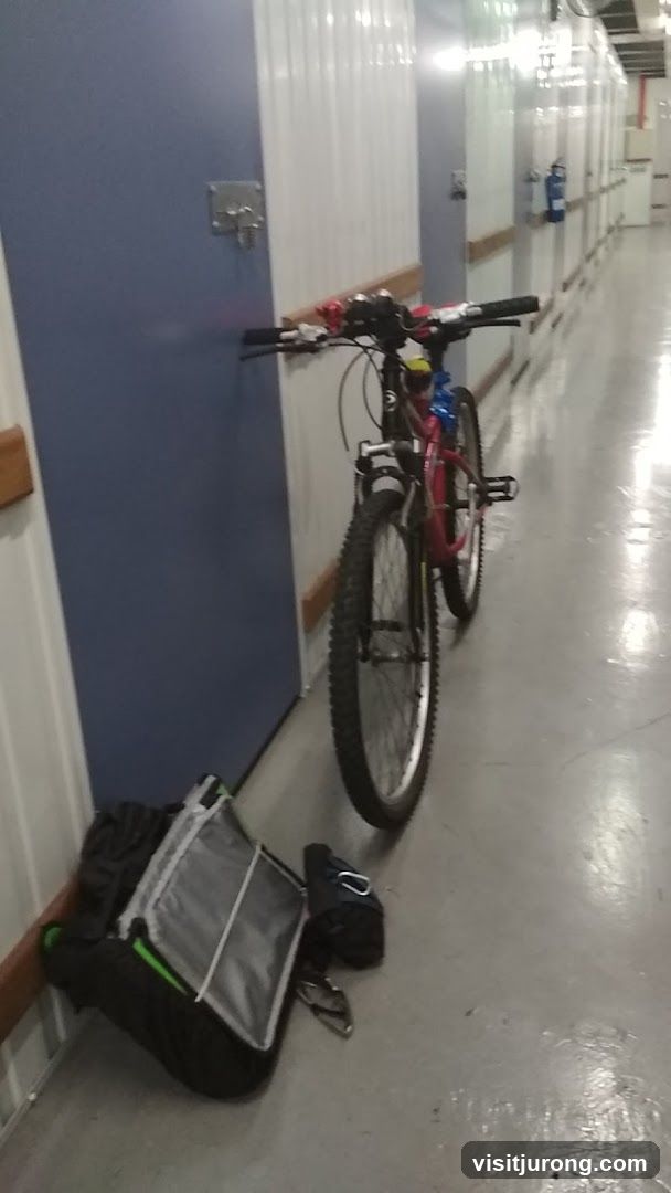 Bicycle and Bag in Hallway