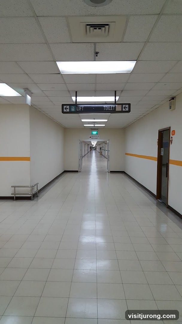 Long Hallway with Signage