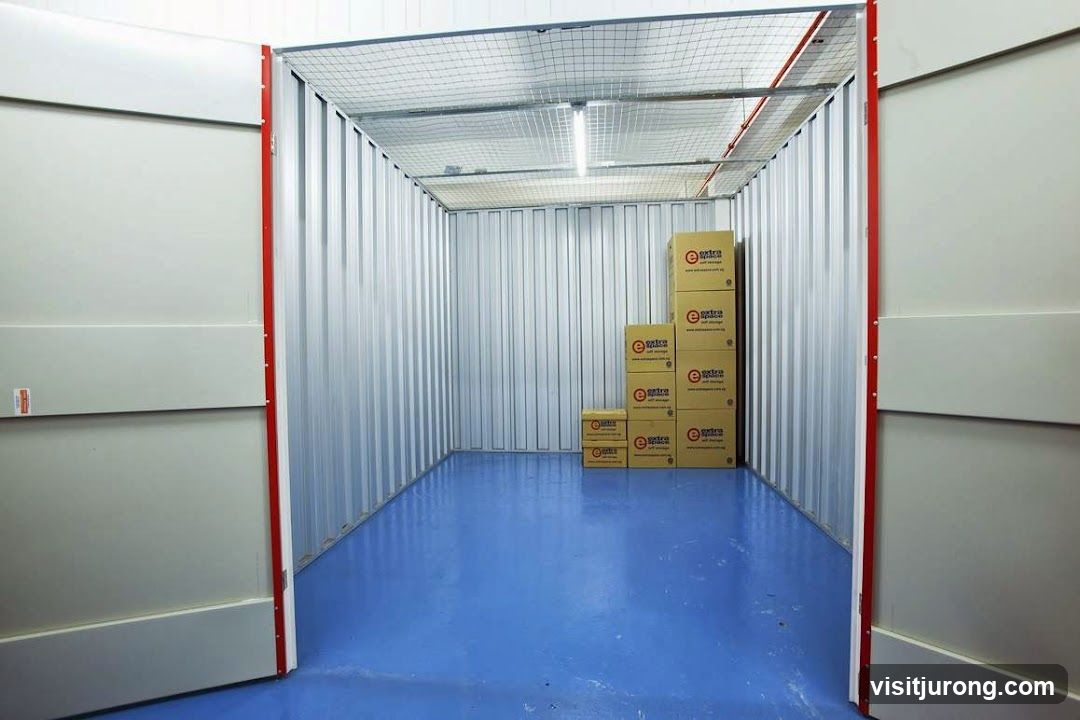 Storage Unit with Boxes