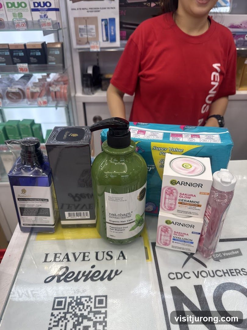 Products on display