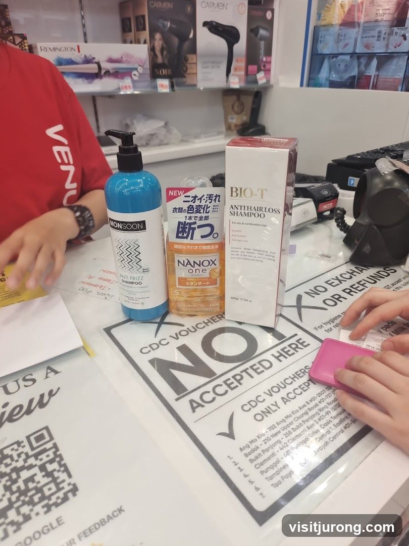 Shampoo Products on Counter