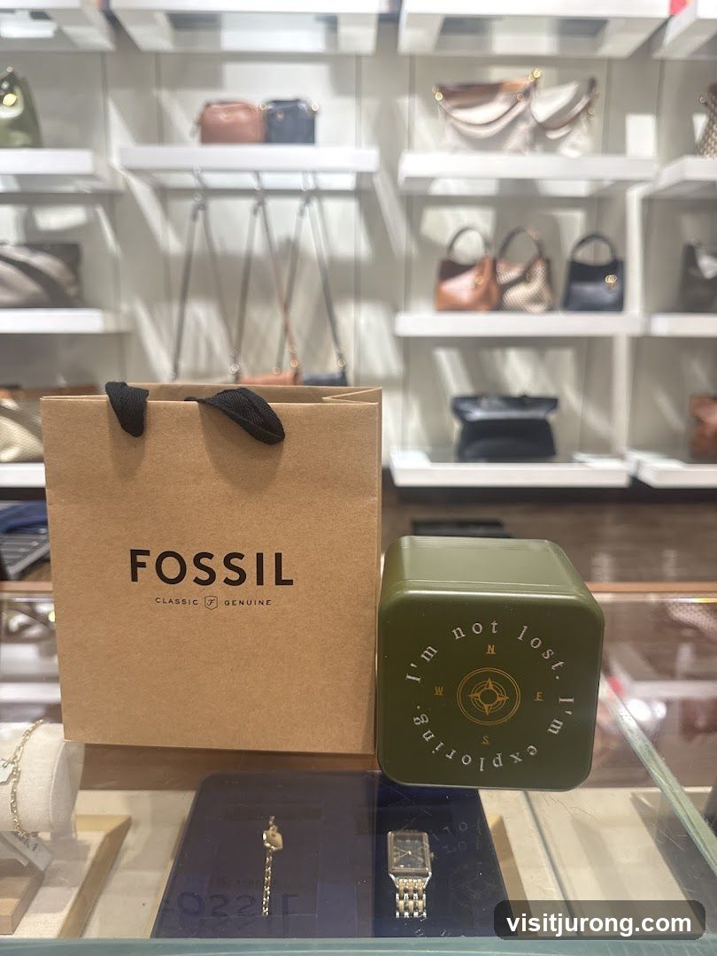 Fossil Shopping Bag and Watch Box