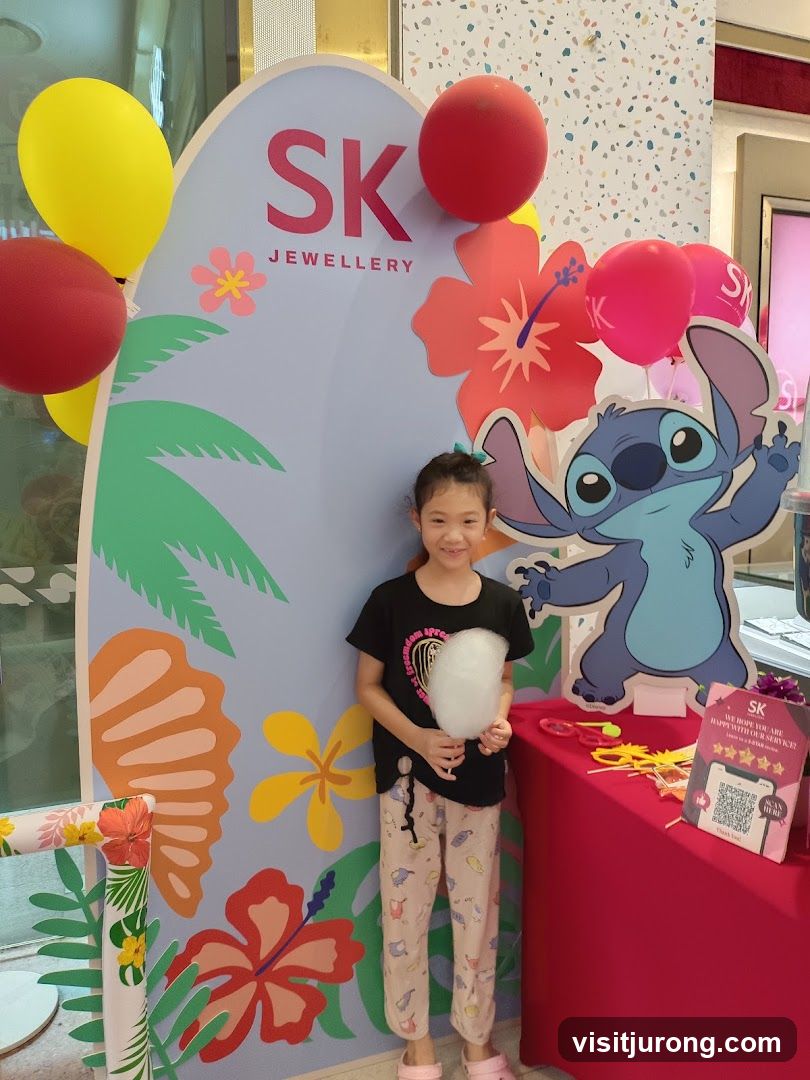 Girl with Cotton Candy at SK Jewellery Event