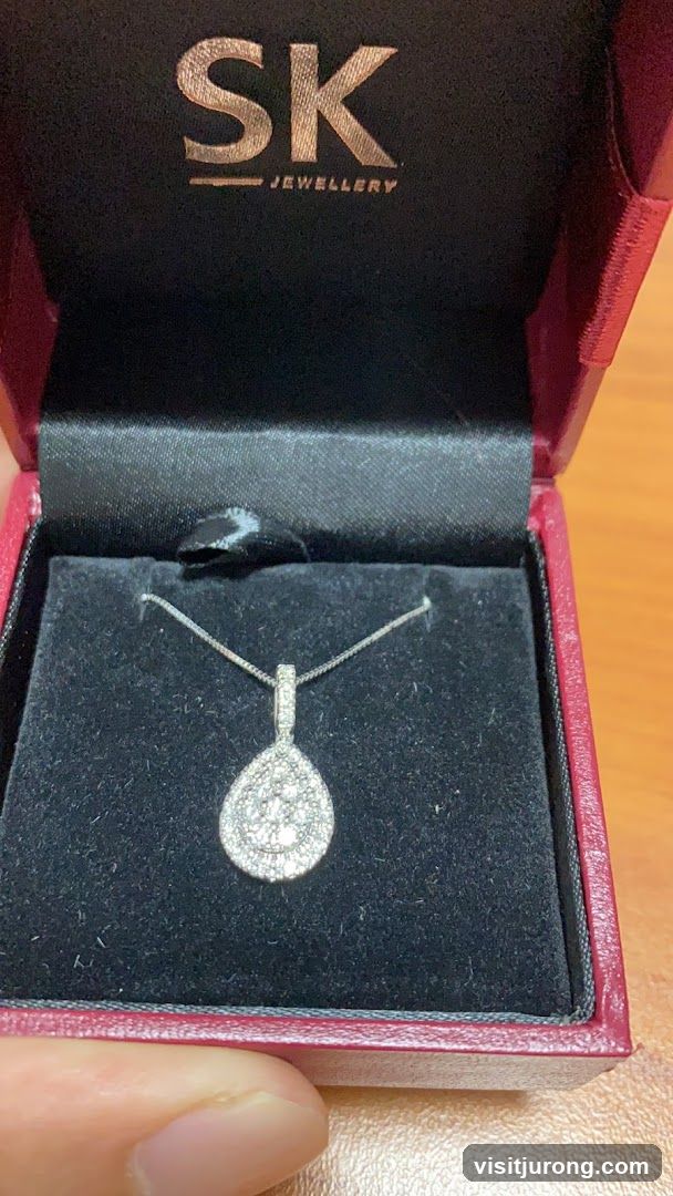Diamond Pendant in Jewelry Box