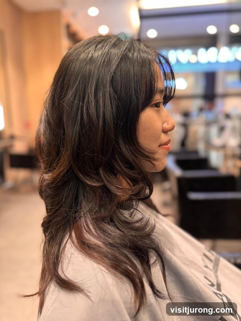 Woman with Layered Haircut
