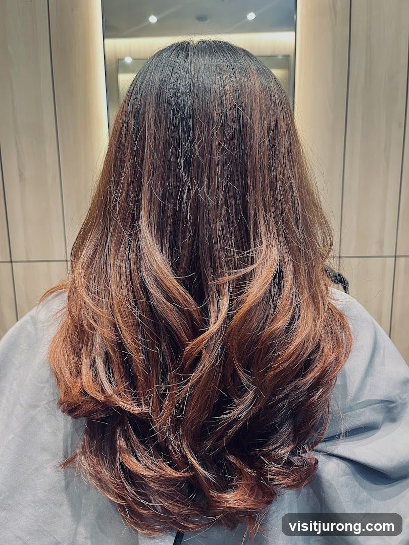 Woman's Hair with Ombre Coloring