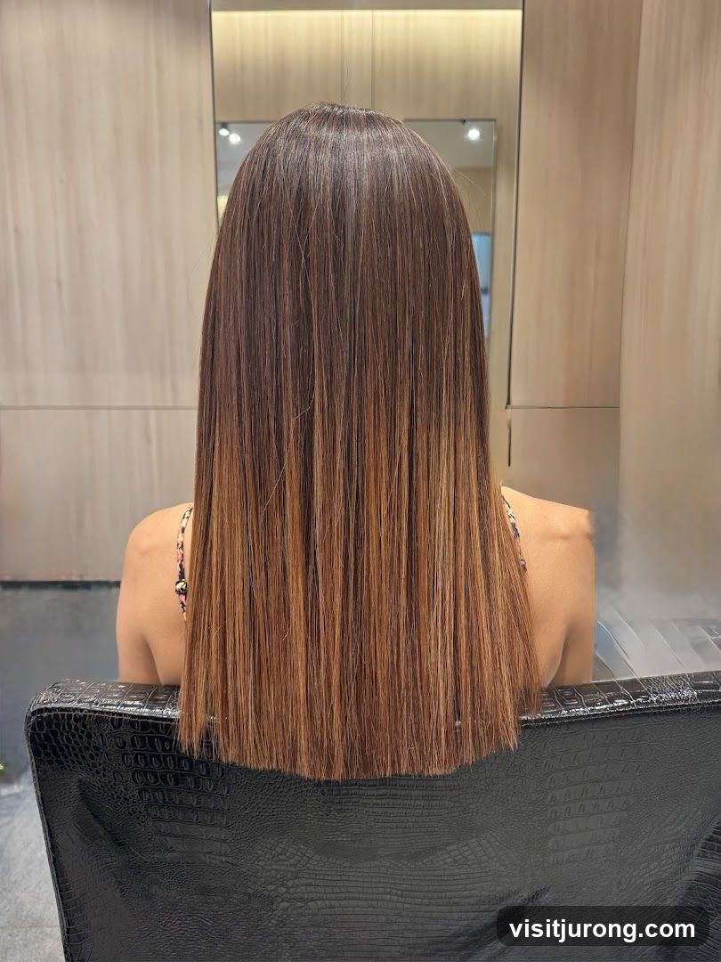 Woman's Hair After Treatment